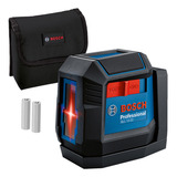 Nível A Laser Linear Cruzado Vermelho Pro 12m Pilha Aa Bolsa De Proteção Gll 12 22 Bosch