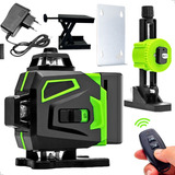 Nível A Laser Verde 12 Linhas 3d C 2 Baterias Recarregável