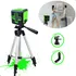 Nível A Laser Verde 2 Linhas   Esquadro   Suporte   Tripé