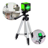 Nível A Laser Verde 2 Linhas Esquadro Suporte Tripé
