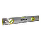 Nivel Aluminio Regua 3 Bolhas 30cm Metalico Piso Parede