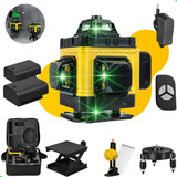 Nível Laser 12 Linhas Verde 4d 40m Profissional Recarregável