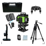 Nível Laser 12 Linhas Verde Recarregável C Controle Bolsa