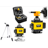 Nivel Laser 16 Linhas Verde Hilda 4d 360 Graus Hilda Profissional Recarregável Esquadro Prumo Nivelador Horizontal Vertical Com Tripé De Alumínio Regulável