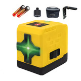 Nível Laser 2 Linhas Luz Verde Cruz 20m Kit Suporte Bolsa