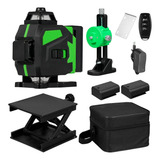 Nível Laser 3d 12 Linhas Verde Recarregável Autonivelante