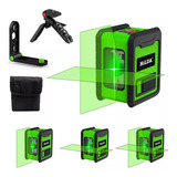 Nível Laser Hilda 2 Linhas Verde Autonivelante Com Suporte E Tripé