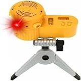 Nível Laser Nivelador Giratório Tripé ABS Profissional 360 Com 6 Modos Mini Tripé Marcenaria Engenharia LED Noturno Cruz Multifuncional PREMIUM