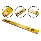 Nível Profissional Amarelo 3 Bolhas 60cm Régua De Prumo