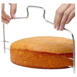 Nivelador Cortador Fatiador De Bolo Ajustável 2 Linhas Inox