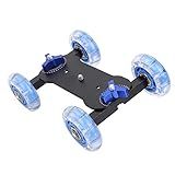 NIZUUONE Câmera Dolly Skater Slider Dolly Car Para DSLR Câmera Fotografia De Leve E Portátil
