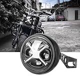 NKCELL POWER Farol De Motocicleta De LED De 5 75 Polegadas Com Invólucro E Farol DRL Hi Lo Branco Serve Para Tubo De Garfo De 32 40 Mm Para Motocicleta Compatível Com Kawasaki Shadow Para Motocicletas