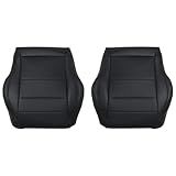 NLQR Capas De Assento Perfuradas De Substituição Do Lado Do Motorista E Do Passageiro Dianteiro Preto Compatível Com Mercedes Benz C250 C350 2012 2013 2014 2015