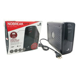 Nobreak 600va 3x1 Estabilizador   Filtro Com Display Digital Cor Preto