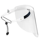 NoCry Protetor De Rosto De Segurança Para Homens E Mulheres- Leve E Durável- Com Uma Faixa De Cabeça Ajustável- Esta Máscara De Segurança De Proteção Vem Com 2 Viseiras De PC Reutilizáveis