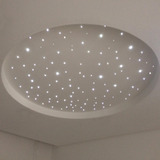 Noite Efeito Estrelado 300 Fibra Otica Teto Branco Misto