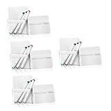 NOLITOY 8 Peças Porta Canetas Fornecimento De Quadro Branco Suporte De Apagador De Quadro Branco Porta Caneta De Plástico Suporte Magnético Porta Lápis Giz Pvc Caneta De Quadro Branco