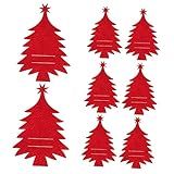 NOLITOY 8 Unidades Saco De Talheres Árvore De Natal Porta Talheres De Natal Para Mesa Decorações De Mesa De Natal Porta Talheres Guardanapo Pano De Feltro Saco De Armazenamento