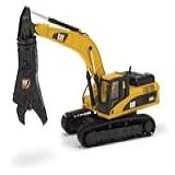 Norscot Cat 336D L Hydraulic Excavator With Cat S365C Scrap And Demolition Shear 1 50 Scale Cat Yellow
