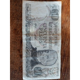 Nota 50 Pesos Argentinos general San Martin 