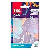 Nota Autoadesiva Tris Holic Transparente Cristal 50 Folhas