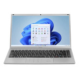 Notebook 14 Ultra Ub445 Core I3 10110u 8gb Ssd240gb Win 11 Cor Prata