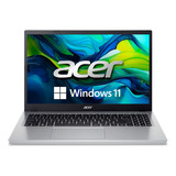 Notebook Aspire Go Ag15-31p-3947 15.6 Silver Com 8 Gb De Ram - Ssd De 128 Gb - Hdd De 128 Gb - Intel Intel Core I3