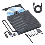 Notebook De Dvd Com Unidade Óptica Externa Usb De 3 Fontes
