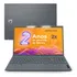 Notebook Positivo Vision C15 Lumina Bar Celeron  8gb 128gb Emmc  Tela 15 6 Hd Antirreflexo  Windows 11  Tecla Link  Cinza
