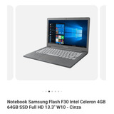 Notebook Samsung F30 Flash 64 Gb Intel Celeron 4 Gb