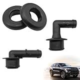 NOTISH Válvula PCV Kit De Respiro De Tampa De Válvula De Cotovelo De Válvula De Ventilação Substituição Adequada Para Grand Cherokee 4 0L 2000 2004 Número OEM 53030497 02946079