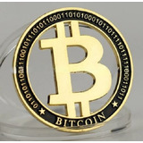 Nova Moeda Física Bitcoin dourada
