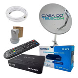 Nova Parabolica Banda Ku 5g Elsys Satmax 6 Lnbf Cabo 15m