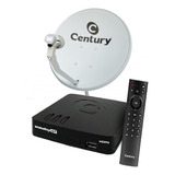 Nova Parabólica Banda Ku 60 Cm Com 1 Midiabox Century