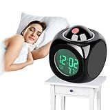 NOVAVIDA Relógio Tela LCD Com Projetor De Temperatura E Alarme