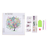 Novo Diy Bordado De Forma Especial Four Seasons Tree Crystal