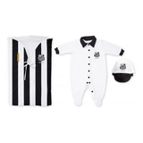 Novo Kit Bebê Saída De Maternidade Santos Oficial Menino