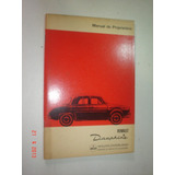 Novo Manual Dauphine 1965