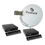 Novo Modelo Antena Parabólica Ku Com 2 Aparelhos B7 Century