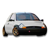 Novo Modelo Kit Com 2 Angel Eyes Farol Ford Ka 97 À 07 Drl