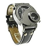 Novo Relógio De Pulso Masculino Russo Aviador Piloto Militar Militar Quartzo Relógio De Pulso Horário Duplo- Moderno