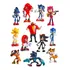 Novos 12pcs Bonecos De Ação Sonic The Hedgehog Modelo