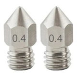 Nozzle Bico Hotend 1 75mm Mk8 Aço Endurecido 0 4mm
