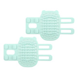 Nqeuepn 2pcs Escova De Limpeza De Silicone Para Gatos 2 Em 1