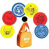 NQV Conjunto De Disco De Golfe Conjunto De Discos De Golfe Frisbee Com Bolsa Conjunto De Iniciante De Golfe De Disco 6 Unidades De Discos Voadores Com Putters Motoristas Alcance Médio 1 Bolsa De Golfe De Disco Laranja Disco Portátil Ao Ar Livre Para Iniciantes Adultos E Crianças