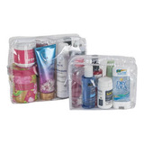 Ntb Necessaire Pvc Transparente Tam M Kit Com 10 Unidades Cor Branco