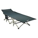 NTK- Cama Dobrável Dream Estrutura De Aço 190x70 Cm Para Camping- Cinza