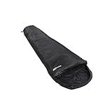 Ntk- Saco De Dormir Tipo Sarcófago Micron- Com Faixa De Temperatura Entre 5-C à 8-C- Com Capuz Curvo E Bolsa De Compactadora- Preto