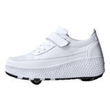 Nuevo Patins Infantis Tênis Skate Duas Rodas Sapato Pa