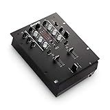 Numark M2 Mixer De DJ Scratch De 2 Canais Montável Em Rack Com Equalizador De 3 Bandas Entrada De Microfone E Crossfader Substituível Com Controles Reverso E Inclinação